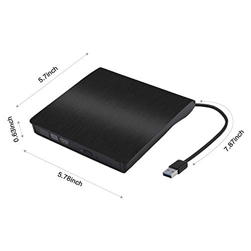 WONdere USB 3.0 External DVD CD Drive High Speed Data Transfer DVD±RW DVD-ROM Writer Burner - Thumbnail 7