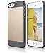 elago iPhone SE case, [Outift Matrix][Dark Grey/Champagne Gold] - [Premium Hybrid Construction][Diamond-Cut Aluminum][Spark Design Award] - for iPhone SE/5/5S
