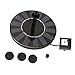 Solar Panel Water Floating Pump Kit, Brushless Solar Powered Water Pump Fountain Pond, Floating Solar Bird Bath, Self-Powered Pond Fountain With Different Spray Heads for Pond, Pool, Garden