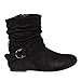 Da Viccino ED65 Women's Buckle Slouchy Flat Ankle Booties Half Size Small
