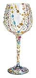 Enesco Presents Radiance Lolita Super Bling Wine Glass, Multicolor