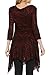 Kaktus Women's Asymmetrical Embroidered Paisley Tunic (Plus Size Available)