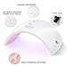 SUNUV LED UV Light for Nails, UV Dryer for Gel Polish Nail Lamp with Sensor 2 Timers SUN9C White Gift for Women Girls