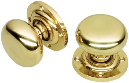 Solid Brass Mushroom Mortice Knobs Large