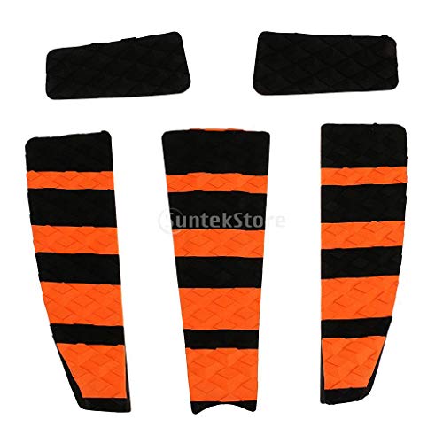 5 Piece Stomp Grip Deck Traction Tail Pad for Surfing Skimboarding Longboard - Thumbnail 6