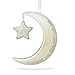 Hallmark Keepsake 2017 Godchild, You Shine Moon and Stars Premium Porcelain Dated Christmas Ornament