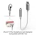  iPhone 7 Adapter headphone jack, Lightning to 3.5 mm headphone jack adapter for iPhone 7 / 7 plus Silver