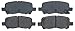 ACDelco Advantage 14D999CH (19286177) Ceramic Rear Disc Brake Pad Set with Hardware