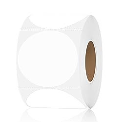 STARLIBOO White Dot Stickers, 2 inch Circle Garage