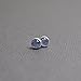 Tanzanite Stud Earrings-4mm Blue Post Earrings in all Sterling Silver-Handmade