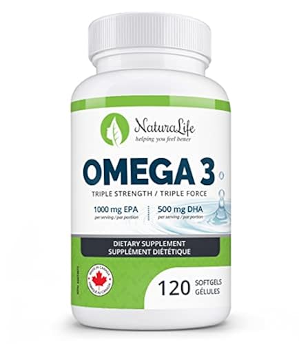 Triple Strength Omega 3 Fish Oil Capsules | High EPA & DHA | 1000mg ...