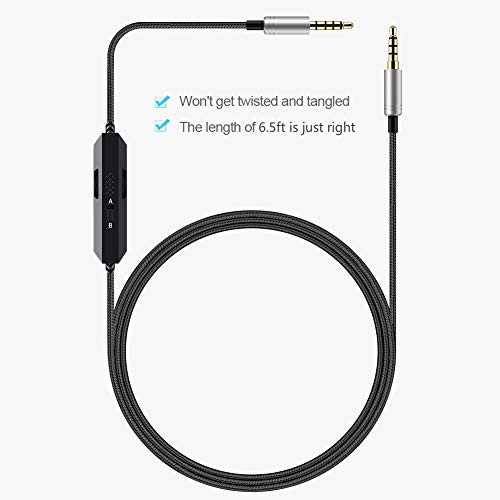A40 A10 Headset Cable with Inline Mute Mic Volume Control