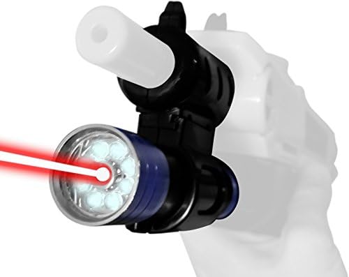 Bug & A Salt Fly Gun Add-On Accessory | Dual Mode Laser Sight Aiming Scope Pointer Beam | Spotlight Night Mode + Laser Mode | Fits 2.0, Lawn Edition, All Versions of Insect Eradication Salt Guns