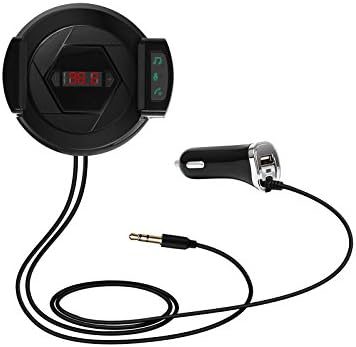 Bluetooth FM Transmitter, HIFI Wireless Radio Adapter,Audio Receiver Stereo,Car Kit With USB Fast Car Charger Microphone Hands Free Calling Phone Holder AUX Input for iPhone,Android and MP3