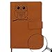 The Owl Journal | Strong Clasp, Refillable Writing Journal, Faux Leather Journal, 200 Lined Pages, 5 x 8 Inch, A5 | Journal Notebooks and Travel Journal for Women from The Amazing Office