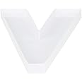 8" Small Fillable Cardboard Letter Shaped Paper Mache Cutouts Candy Tray Food Container(V)