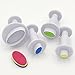 4-Pieces DIY Cake Plunger Cutter Molds Sugarcraft Cake Decorating, Oval by MERRY BIRD