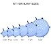 Silicone Stretch Lids, YINXN 12 Pack Various Sizes Food Seal Lids Covers with Oil Funnel for Bowls Cups Cans Dishes Fruits Vegetables