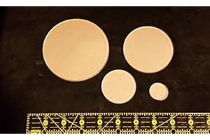 LASERTHING Itajime Shibori Circle Templates 4", 3", 2", 1" - 8 piece set