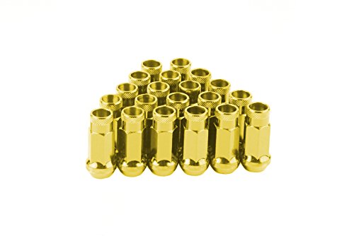 CPR Open Ended 17Hex Steel Wheel Lug Nuts 20Pcs M12X1.25 Gold