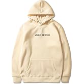 Jesus Is King Hoodie Christian Faith Sweatshirts Gift Man Woman Pullover Tops Streetwear Gift