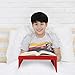 Hey! Play! Lap Desk for Kids-Folding Collapsible Portable Table with Storage for Paper, Pencils, Books-Kids Activity Tray for Writing, Crafts, Art