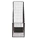Brown Mesh Wire Metal Magazine Rack/Mail Holder/Document File Folder Storage Basket w/Label