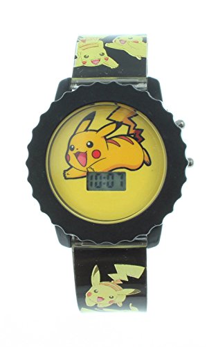 Pokemon Pikachu Kid's Digital Light Up Watch POK3041