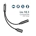 Lightning Splitter for iPhone 8/8 Plus,Headphone Adapter for iPhone 7/7 Plus,Wofalodata 3nd Generation Connector 3.5mm Audio and Charge Cable Connector Compatible for iOS 10.3(Black)