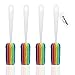 Zzanggu Bottle Scrubbers Grips Sponge Cleaning Brush Set(Pack of 4) with Long Handle for Coffee Glasses Pot Milk Cup Mugs (Rainbow)