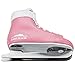 Lake Placid Starglide Girl's Double Runner Figure Ice Skate, Pink/White, Y10