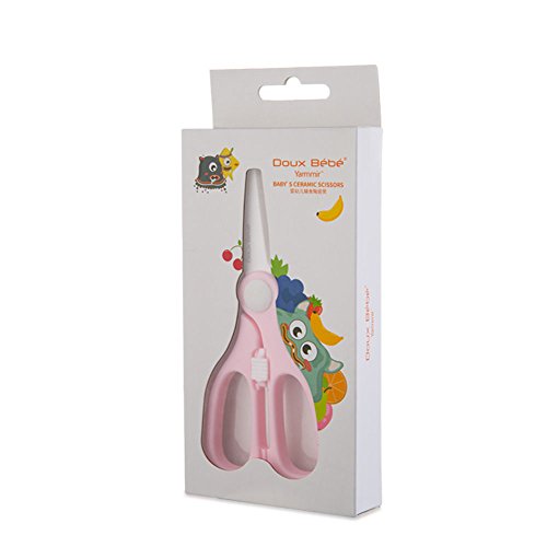 Doux Bebe Baby Food Ceramic Kitchen Scissors Healthy Baby Food Scissors