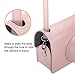 Fintie Protective Case for Fujifilm Instax Wide 300 Instant Film Camera - Premium Vegan Leather Bag Cover with Removable Strap, Rose Gold