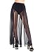 iHeartRaves Black Cosmic Heroine Sheer Mesh Maxi Skirt (Large)
