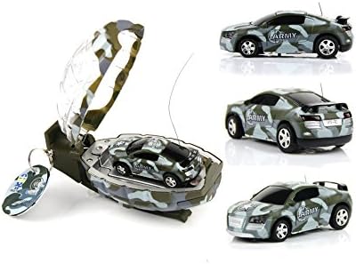 Mini RC Car Grenade Shaped Toy Car , Remote Control RC Car Grenade Toy Car Dark Green 35MHZ