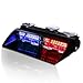 OPT7 Prowler Emergency Dash Light, 16 Daytime Visible LEDs Police Light, 18 Strobe Patterns for Law Enforcement, Warning, First Response, Fire, Security, and Traffic Control, Red & Blue