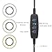 Selfie Ring Light with Cell Phone Holder and Microphone Holder for Live Stream, Flexible Phone Clip Holder with 3 Light Mode & 10 Level Brightness, LED Desk Lamp for Makeup, Recording, Video Calls