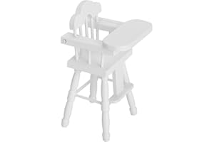 Zerodis Doll High Chair Baby Maternity Products Childrens Toys Dolls and Stuffed Toys and Stuffed Chair Model for 1/12 House 