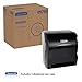 Kimberly-Clark Professional LEV-R-MATIC Manual Hard Roll Towel Dispenser (09765), Black, for 1.5