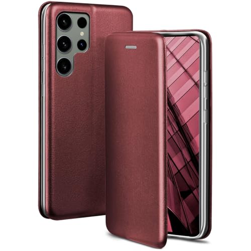 ONEFLOW Business Case für Samsung Galaxy S24 Ultra Handyhülle klappbar mit Standfunktion, Klapphülle Flipcase Cover Dünn, PU Leder Hülle mit Kartenfac