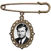 Wedding Boutonniere Bronze Gold Oval Bouquet Charm Pin Photo Charm Mother of The Bride Groom with Photo Resizing Software