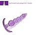 Bantie 8PCS Anal Butt Plugs Trainer Kit Beginner Set Medical Silicone Prostate Massager(Purple)