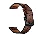 OXWALLEN Quick Release Leather Soft Strap, 22mm Watch Band fit Samsung Galaxy Watch 46mm, Gear S3 Classic/Frontier, Fossil Men's Gen 5/4/ 3, Some Devices of Pebble,LG,ASUS, Vivoactive 4 -Coffee
