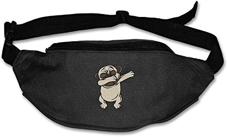 Dabbing Pug Outdoors Sports Travel Waist Bag