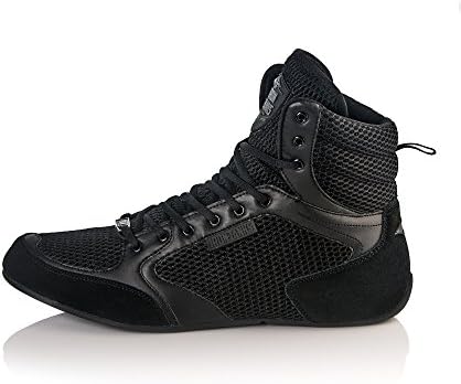 Iron Tanks Titan II Phantom Black Gym Weightlifting Bodybuilding Deadlift Squat Shoe - Flat Sole