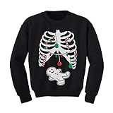 TeeStars - Gingerbread Skeleton Christmas Rib Cage Xray Cute Kids Sweatshirt