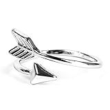 New Women Girl Gold Silver Fashion Adjustable Arrow Open Knuckle Ring Jewelry