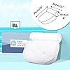 Essort Bath Pillow Spa Bathtub Pillow with 4 Suction Cups, Head, Neck, Back and Shoulder Support Bath Pillows for Hot…