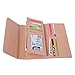 ALALEI Womens Leather Clutch Crown Wallet Long Trifold Organizer Wallet Credit Card (Black)
