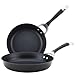 Circulon Symmetry Hard Anodized Nonstick Frying Pan Set / Fry Pan Set / Hard Anodized Skillet Set - 9 Inch and 11 Inch , Black
